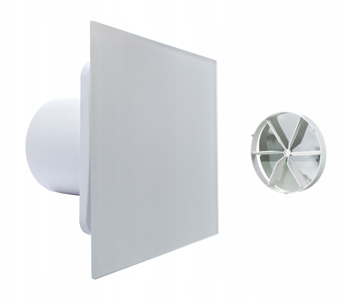 Ventika KLIQ100BASE + KLIQFP180CHROME ventilátor do kúpeľne 100 mm